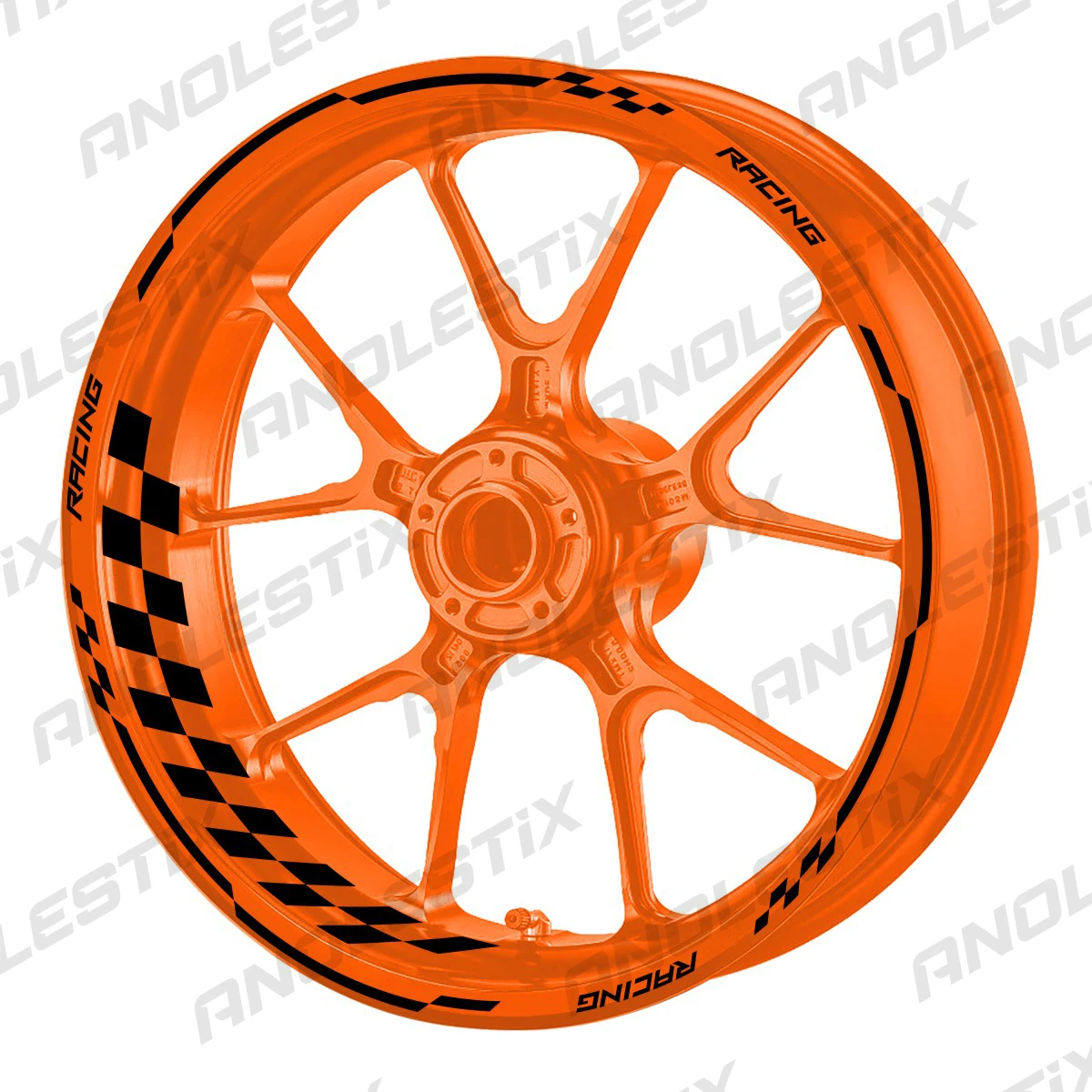 Рисунок 4 - Светоотражающие наклейки на колеса мотоцикла