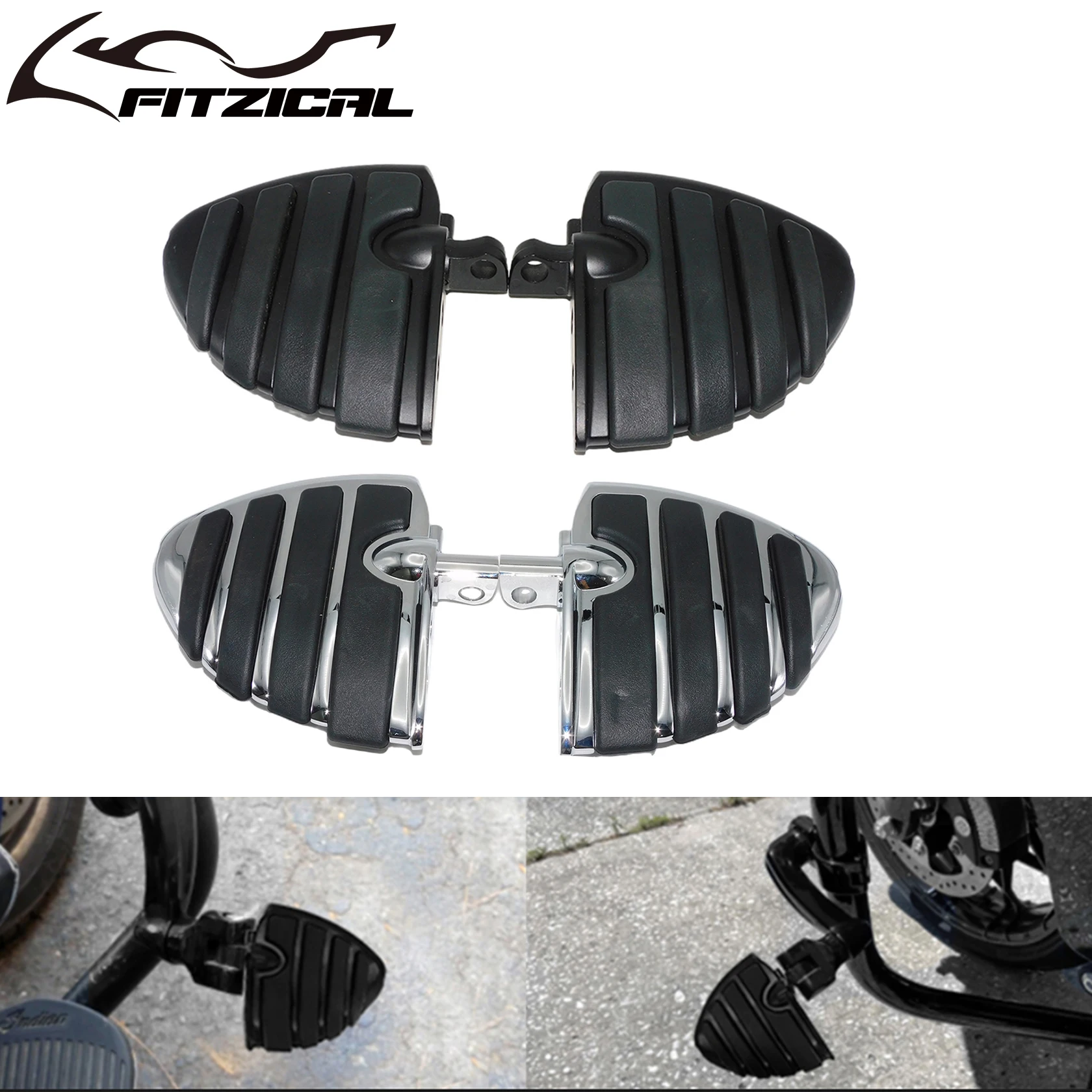 Forward Control Foot Pegs For Harley Dyna Super Glide, Street Bob, Low Rider (2000-2017)