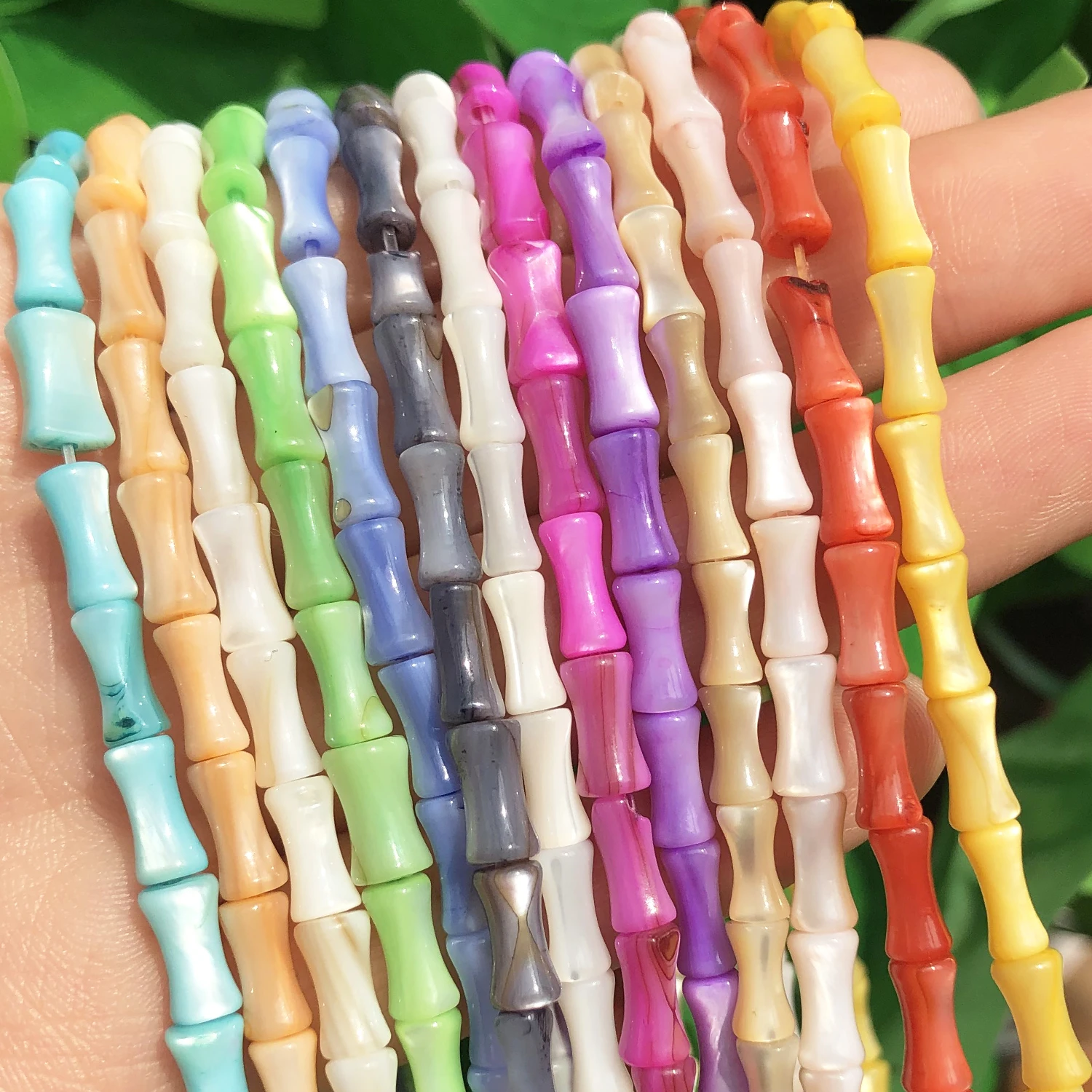 Bamboo Jewelry Diy Beads Bamboo Bracelet Necklace Stone Bracelet