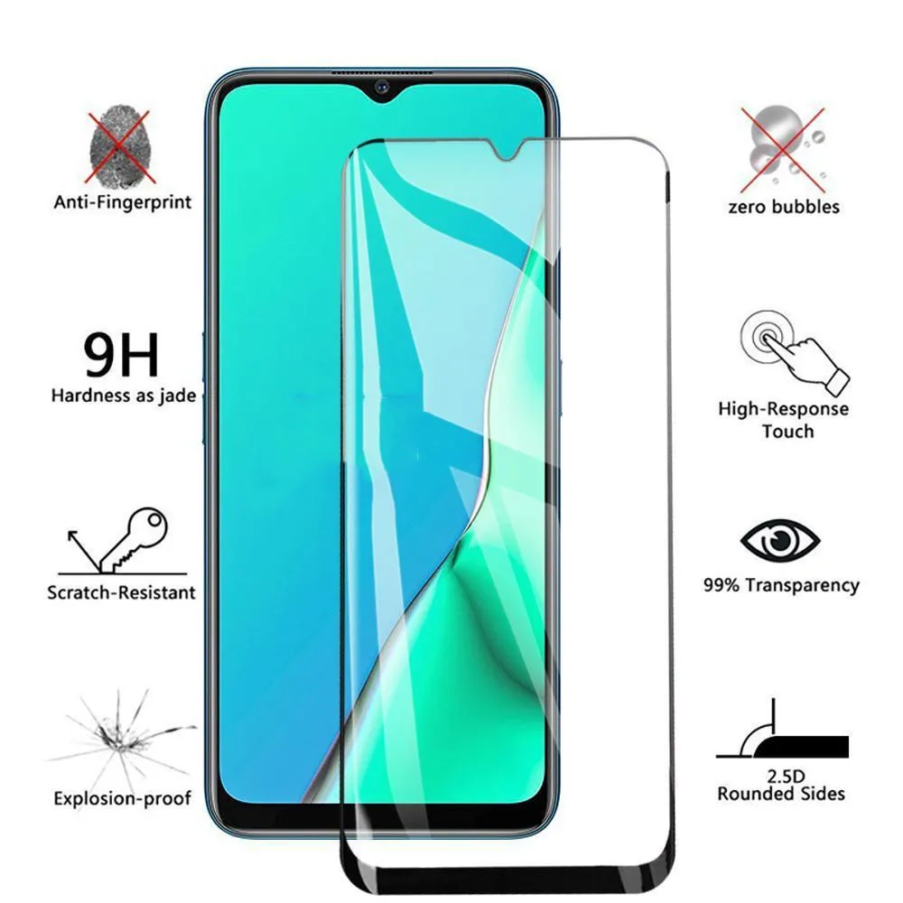 

Dirt-Proof Full-Screen Protector For OPPO A57s Reno8 Pro+ A17k A77s A97 A57e K10x A58 A1x Anti-Shatter Bubble-Free Glass Shield