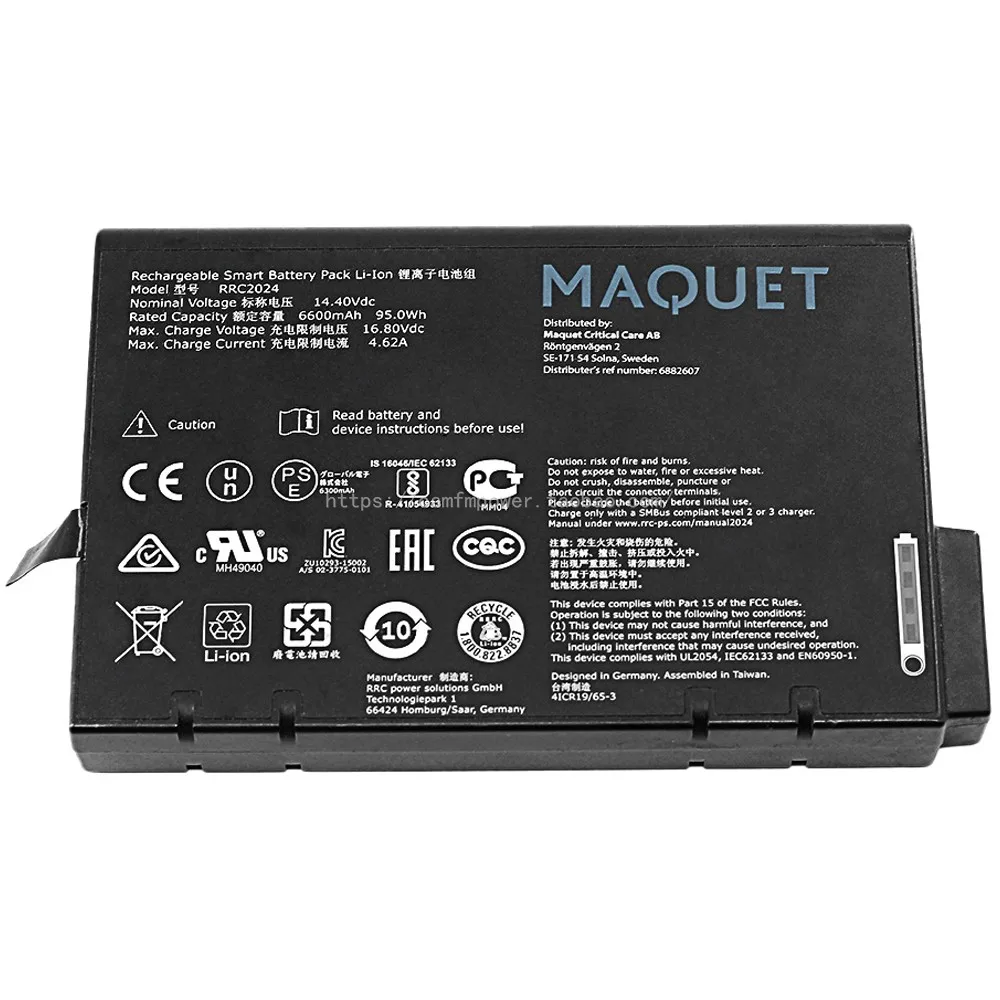 

Аккумулятор 6882607, 14,4 В, 660 мА · ч для maquet-air