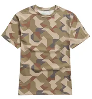 Swedish Camouflage T shirt Geometry Jungle Desert Tops Summer 2