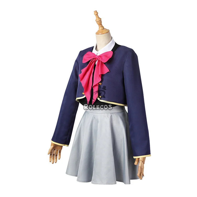 ROLECOS Oshi no Ko Ruby Hoshino Kana Arima Women Cosplay Costume School Uniform Suit Full Set