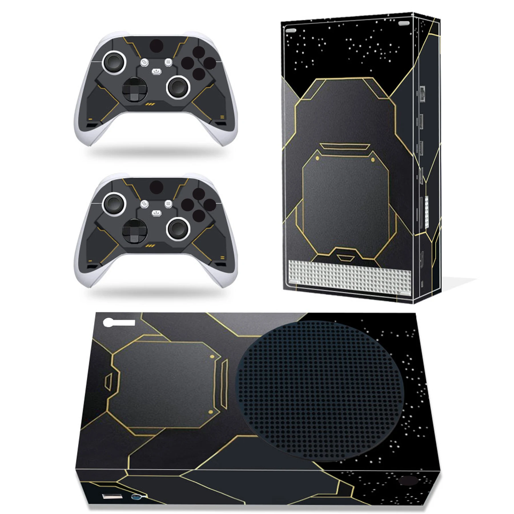 For X-box Series S Console and 2 Controllers Skin Sticker Killer Design Protective Vinyl Wrap Cover Full Set Xbox Series S