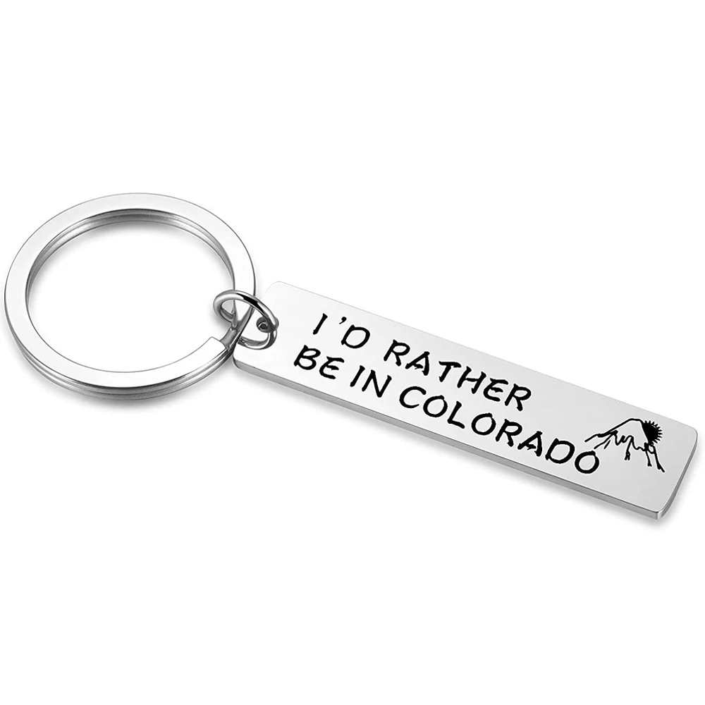 Vorrei Essere Nello Stato Del Colorado Portachiavi, Portachiavi In Montagna Per Gli Amanti Del Colorado, Regali Del Colorado Per I Viaggiatori, Casa D