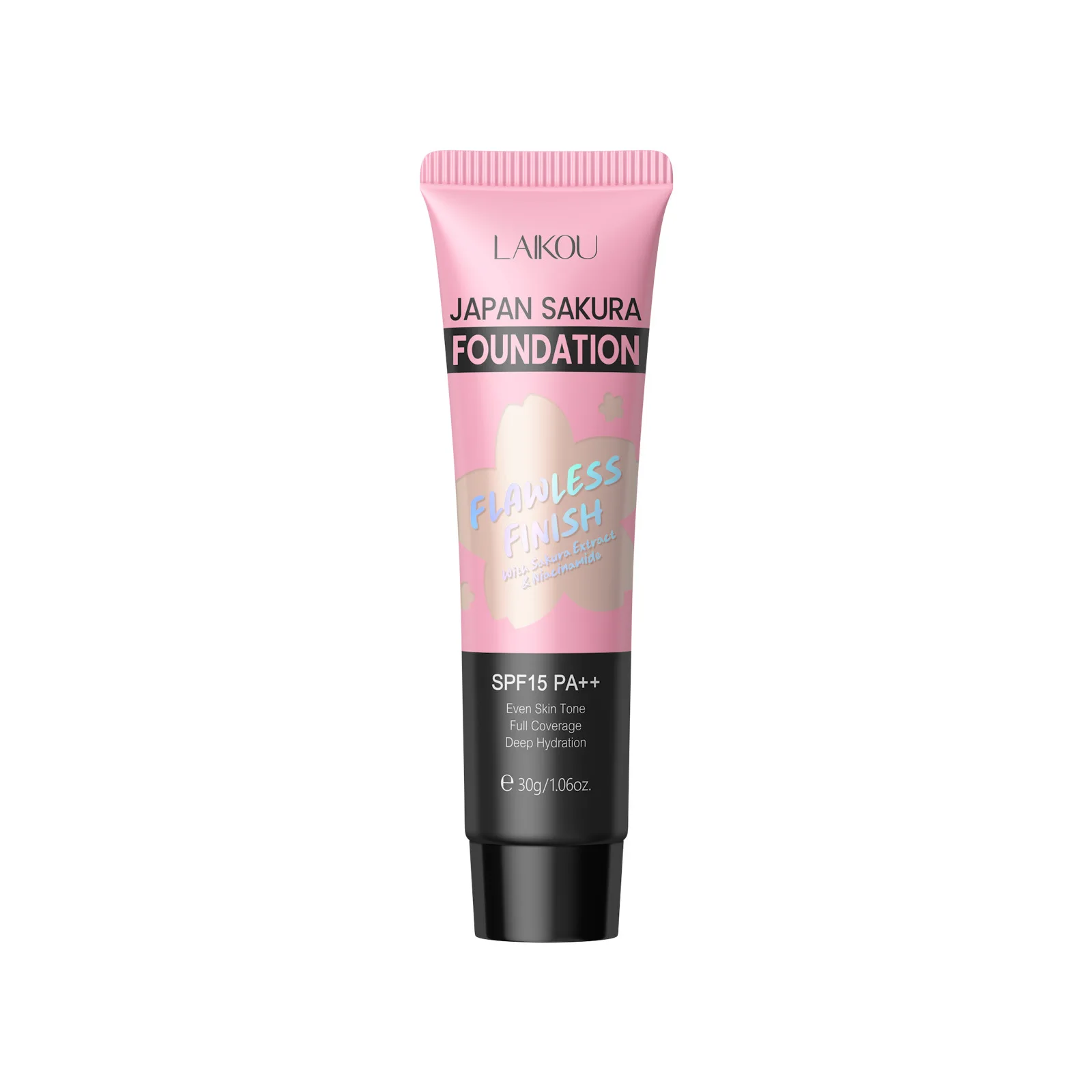 LAIKOU sakura foundation makeup base face cream liquid foundation concealer waterproof 30g 1PC