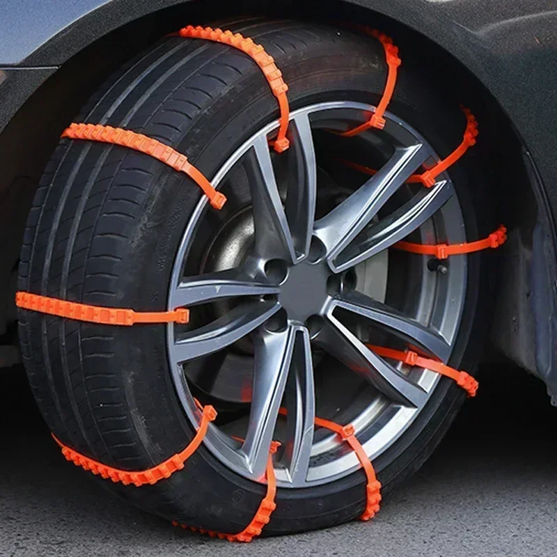 Tire Chains 10/20pcs Winter Car Snow Chain Antiskid Car Motorcycle Outdoor Snow Tire Emergency Anti-Skid Tyre Chains Auto Accessories