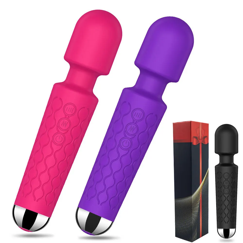 Oral Clit AV Magic Wand Vibrators for Women 20 Speeds G Spot Vaginal Massager USB rechargeable Adult Sex Toys for Woman Sex Shop