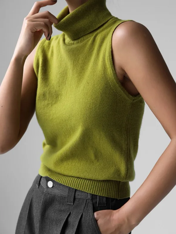 Blubelle Women's New Autumn Winter Knit Sleeveless