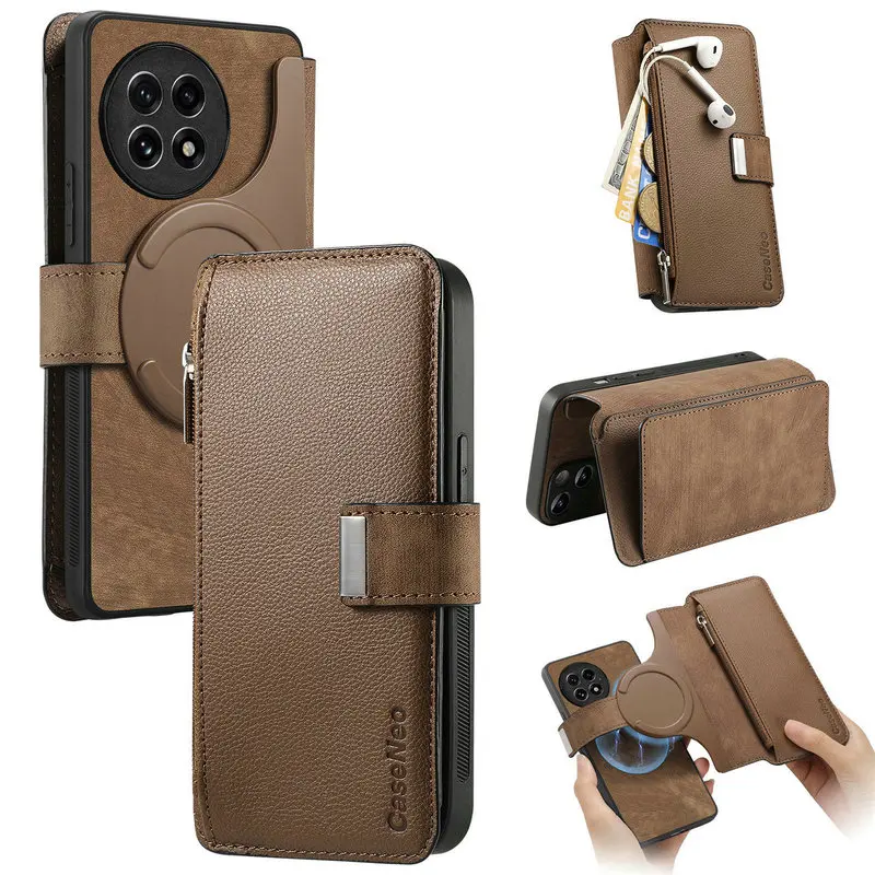 Premium 2-in-1 Detachable Leather Flip Case with 360° Protection