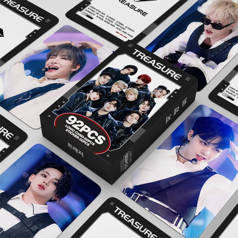 

92 шт./комплект, постеры для карт памяти Kpop TREASURE Idol Boy Group Lomo