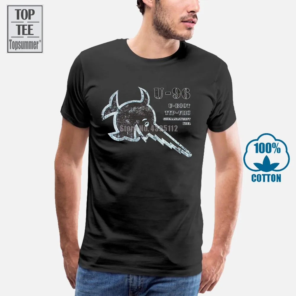 Das Boot U 96 German Germany U Boat World War Ww2 Movie Film Submarine T Shirt Fashion Classic Summer New Men Cotton T-Shirt