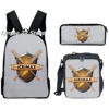 Hot Sale icrimax Backpack 3pcs/Set Boys Girls School bag lunch bag pencil case icrimax Bag Travel Laptop 3
