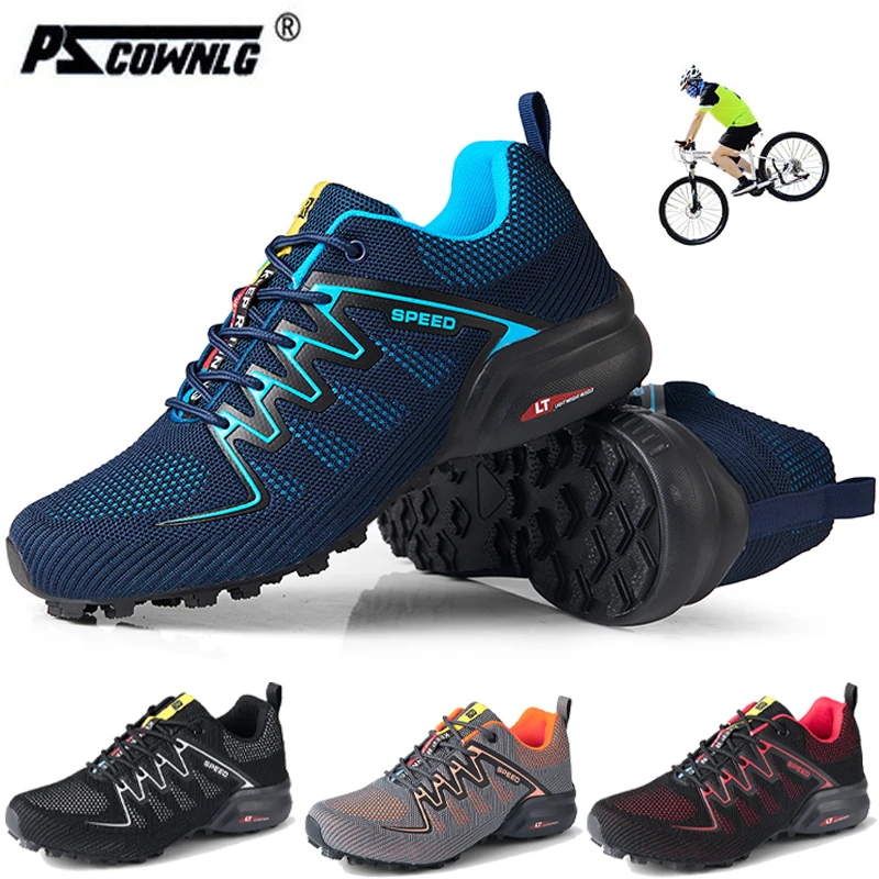 Fashion Cycling Shoes Flat MTB Men's Sneakers SelfLocking Speed Road