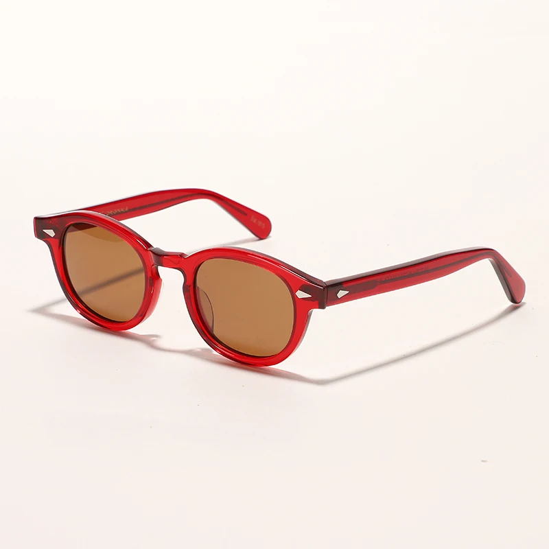 Retro Johnny Depp Sunglasses Men Polarized Sun Glasses Women Brand Vintage Acetate Frame For Male Eyeglasses Eyewear