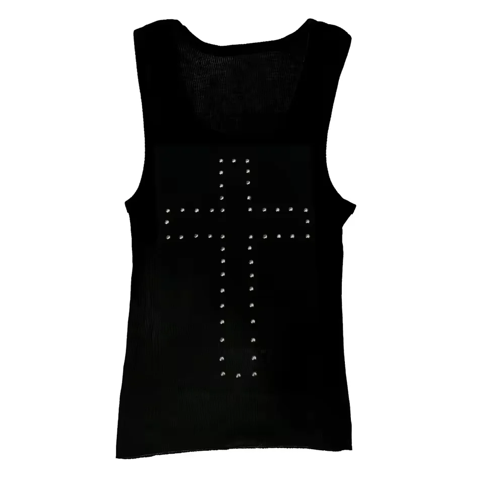ตัวเลือกสินค้า เสื้อคอร์เซ็ตวินเทจ Y2K ริ้นสตัน แฟชั่น Harajuku ฤดูร้อน