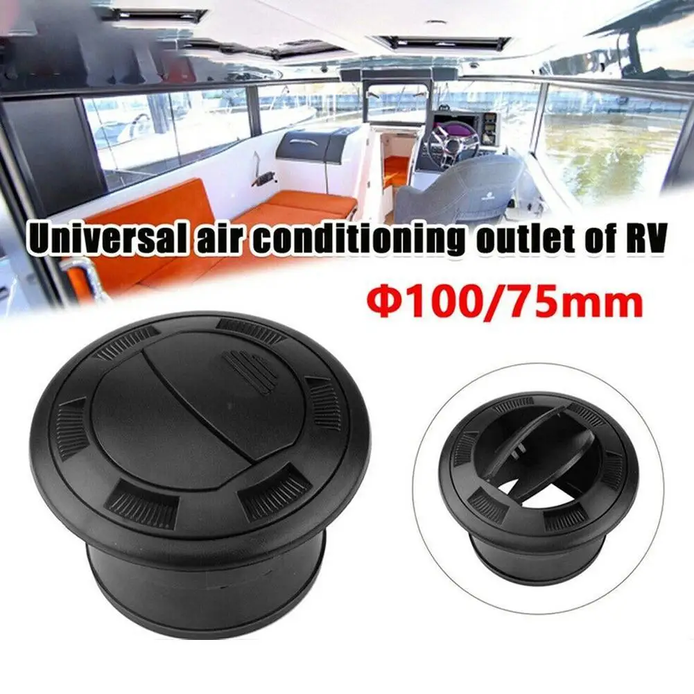 Air Conditioning Hose Air Vent Outlet 75mm Closeable Rotatable Air Vent Outlet For Webasto Eberspacher Heater Car Conditioner