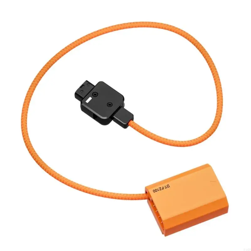 DT-FZ100 D-Tap to NP-FZ100 Dummy Battery Cable Wire DC Coupler Accessory for Sony A7R V/A7 IV/A7S III/A7R IV Camera