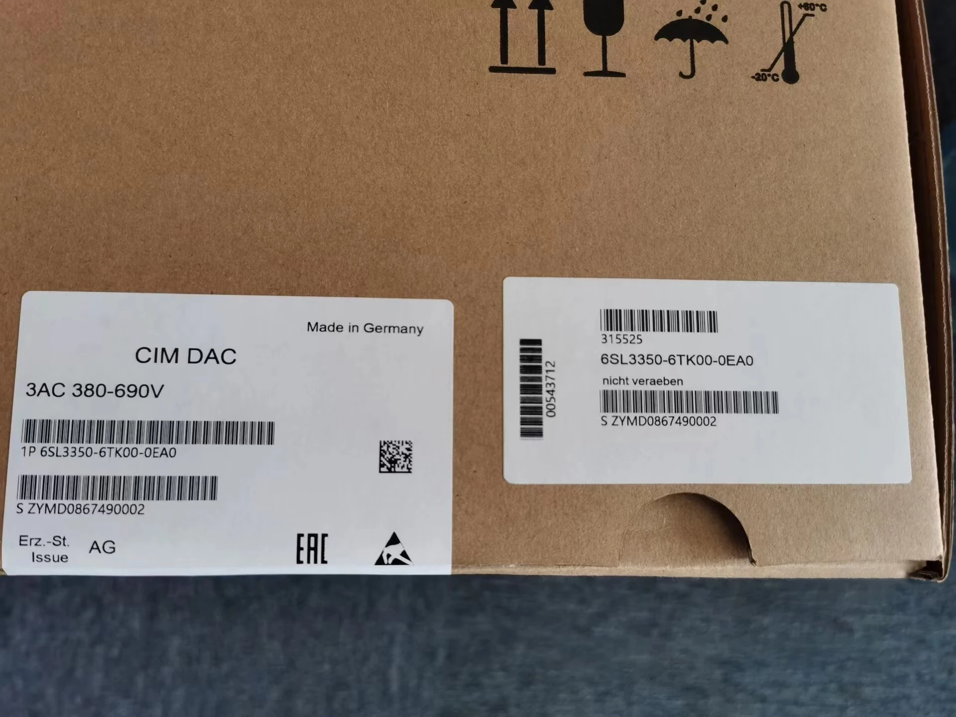 공랭식 장치용 제어 인터페이스 모듈 (CIM), 6SL3350-6TK00-0EA0