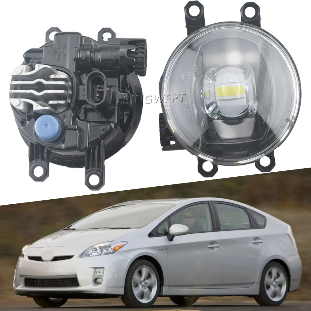 

Автомобильный передний бампер, дневные противотуманные фары, дневные ходовые огни, H11 12 В для Toyota Prius 2009 л L4, с электрическим газом 2010 2011 2012