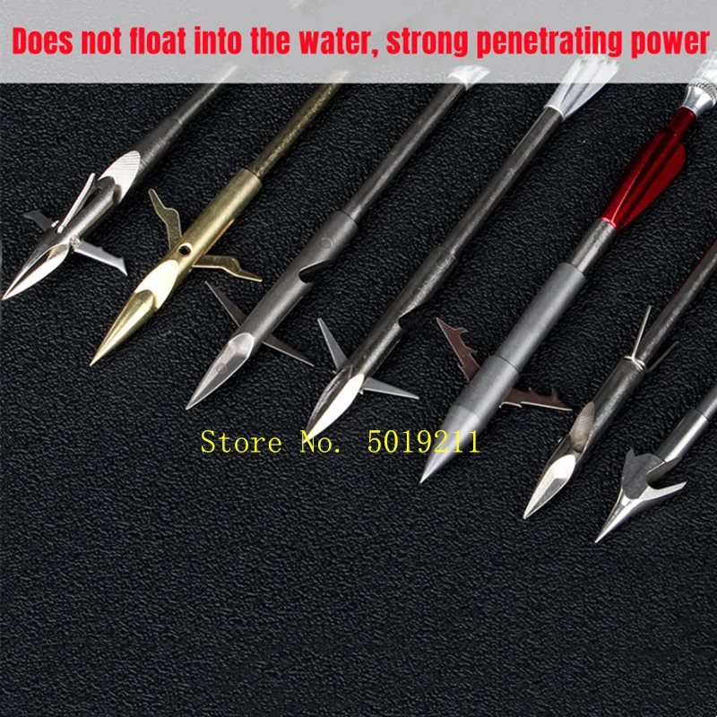 10pcs Stainless Steel Fish Dart Arrowhead Catapult Arrow Head for Outdoor Sport Game Hunting Shooting Accessories |