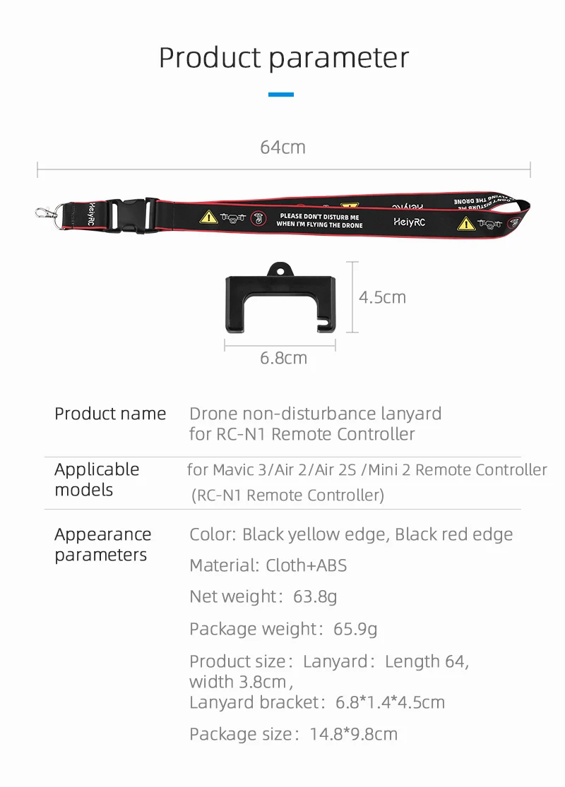 lanyard for RC-N1 Remote Controller Applicable for Mavic 3/