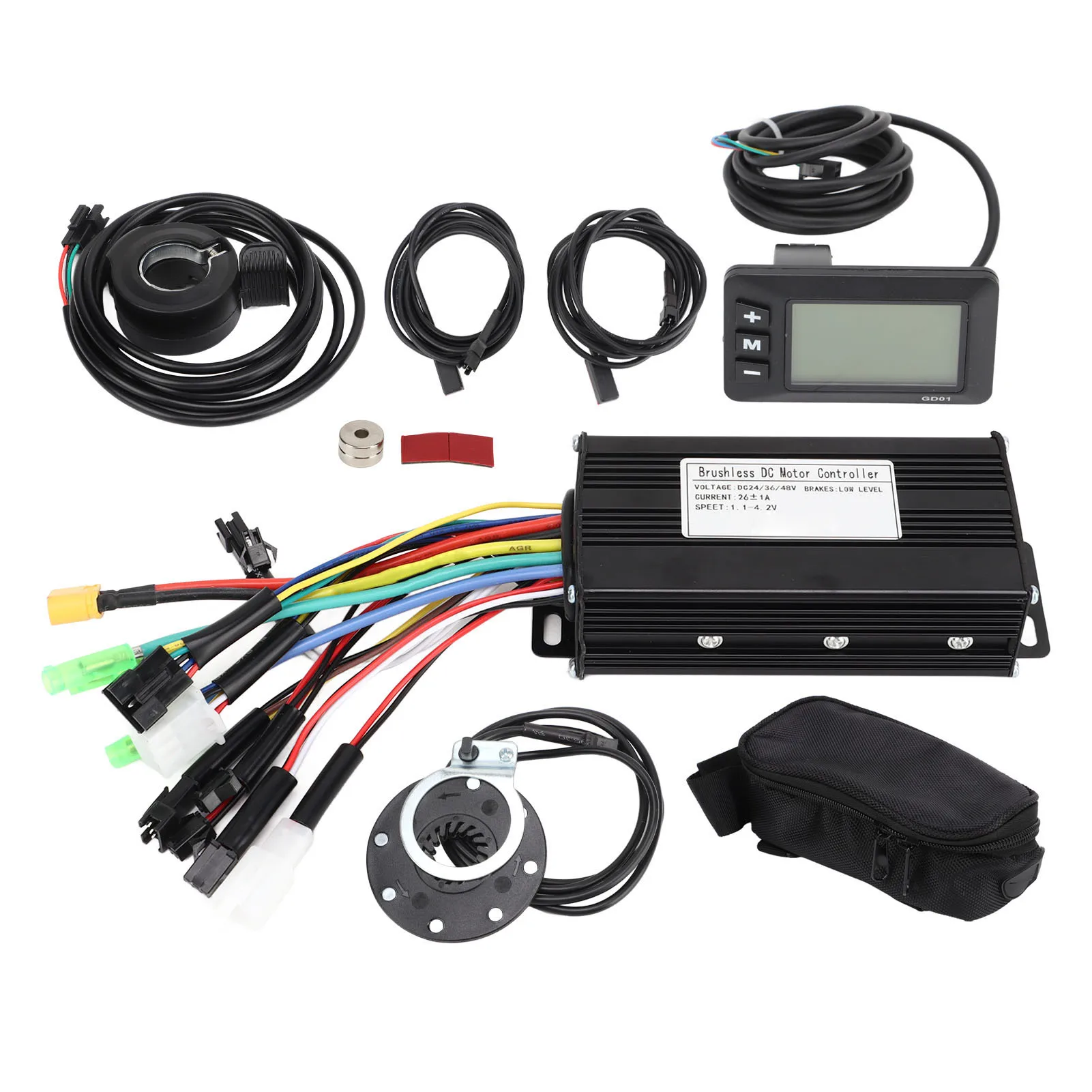 Electric Bike Conversion Kit 130X Thumb Throttle Dial 26A 3 Mode