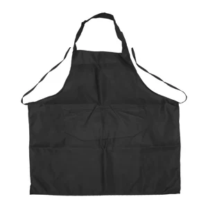 6 Pack Black Kitchen Apron with 2 Pockets Anti-Dirty Apron Suitable for Barbecue Kitchen Cooking Baking Restaurant