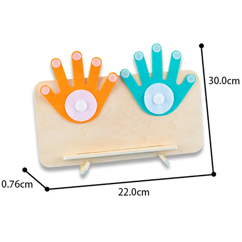 Kids Arithmetic Learning Math Toys Montessori Education 1-10 Digit Finger Counting Cognition Educational Toys For 3-6 Year Olds
