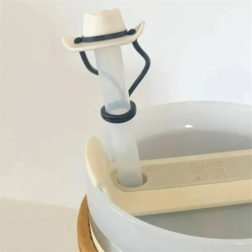 8 Tappi Per Cannucce A Forma Di Cappello Da Cowboy - Copricannucce In Silicone Per Stanley Cup 30oz E 40oz, Adatti Per Cannucce Da 10mm, Colorati E Riutilizzabili