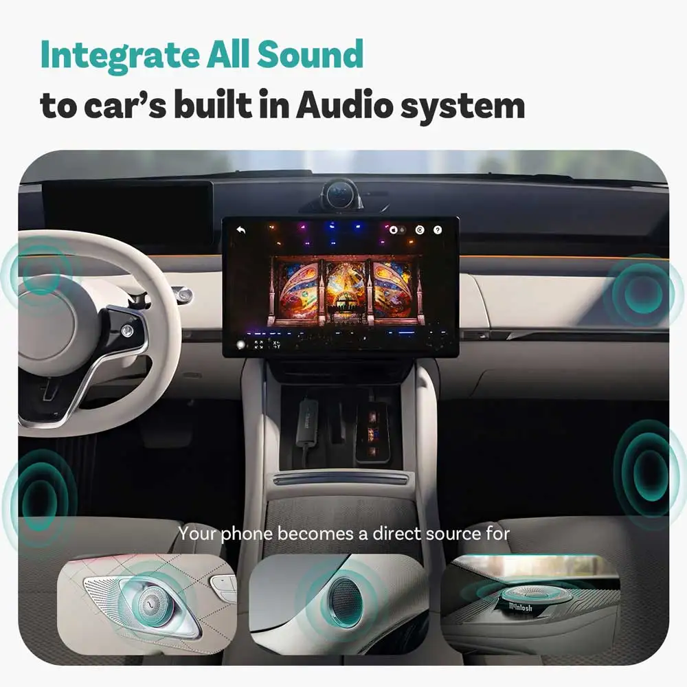 Ottocast Mirror Touch Wireless CarPlay Adapter Near Zero