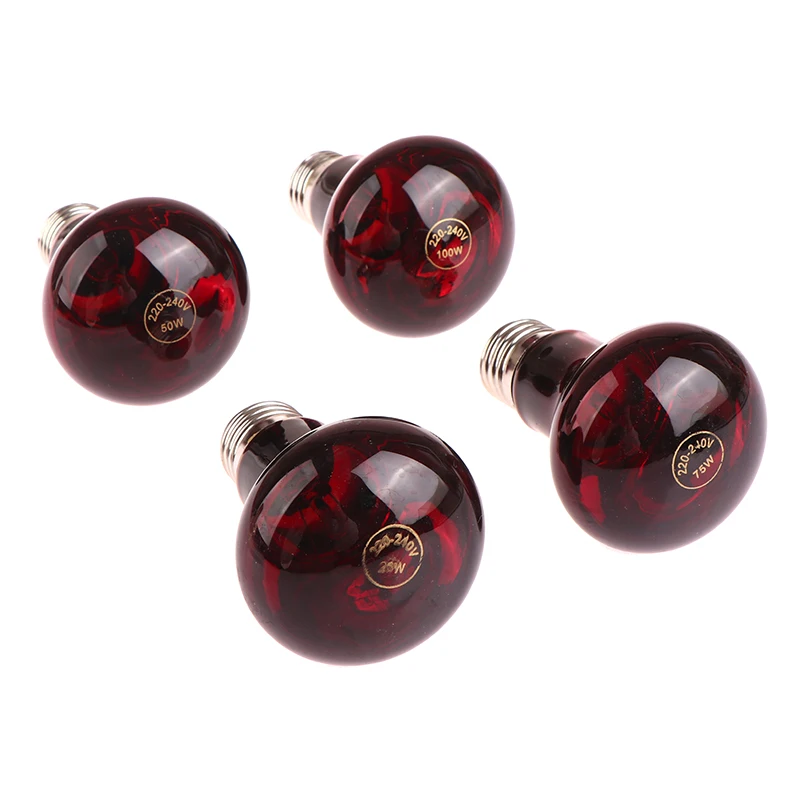 Title 1, Pet Red Heating Lamp E27 Day Night For Amphibia...