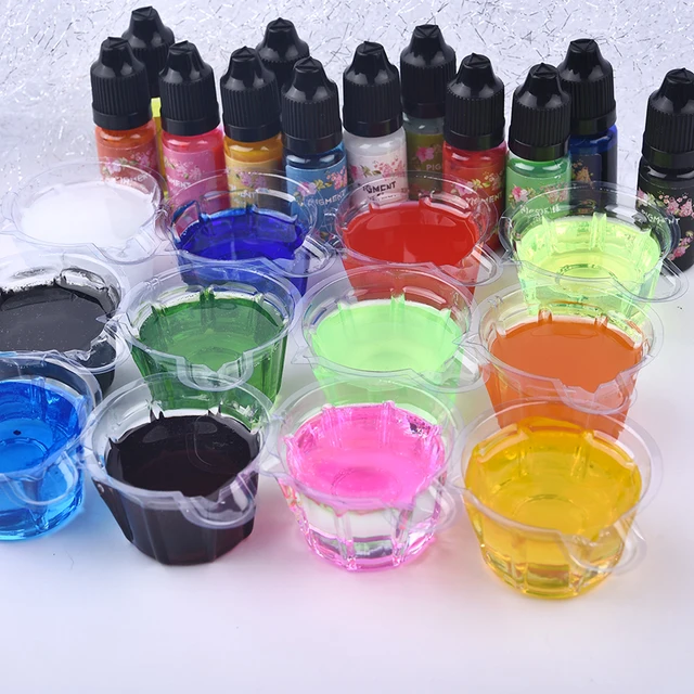 2021 1Pcs 10ml Liquid Resin Pigment Dye UV Resin Epoxy Resin DIY Making Crafts Jewelry Accessories Handmade Soap Dye Pigments