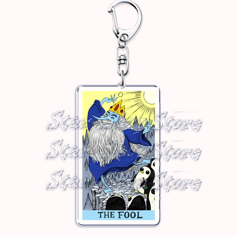 Beliebte Kultur Halloween Tarot Karte Schlüsselanhänger für Zubehör Mond Luna Tod Schlüsselanhänger Schmuck Fans Liebhaber Freunde Leser Geschenke – Detail 12