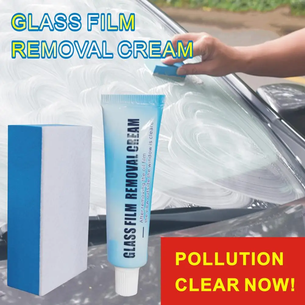 

30g Practical Wide Application Stain Removal Clear Vision Oil Film Remover Car Cleaning Paste Oil Film Remover Maintain