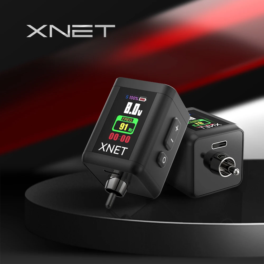Tattoo Power Supply Tattoo Battery Pack XNET Lupo Wireless RCA Interface 2000mAh Lithium Battery OLED Displays Quick Charge For Tattoo Machine