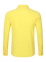 Chemise à manches longues en coton et chanvre pour hommes, ample et décontractée, avec col de poche, nouvelle collection automne 2025 2