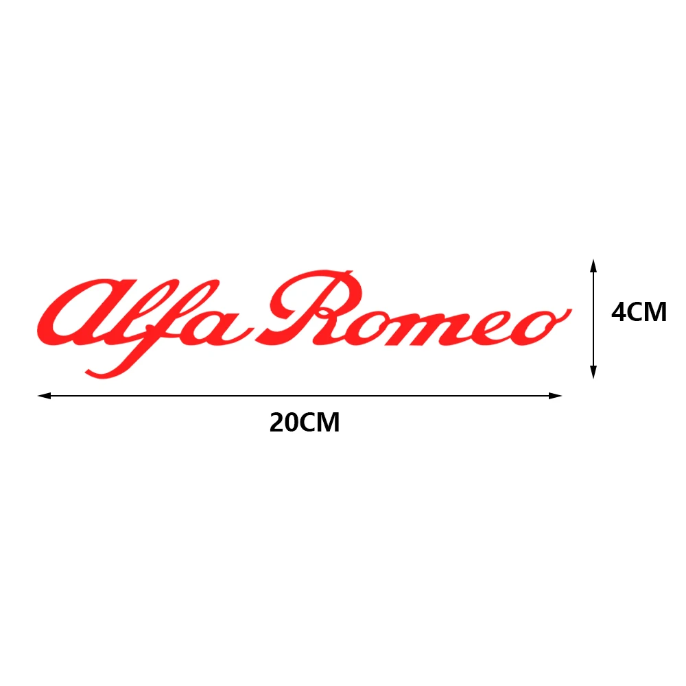Alfa Romeo Car Logo Trunk Badge Sticker Set - Stylish Auto Decoration Accessories (2-Pack)