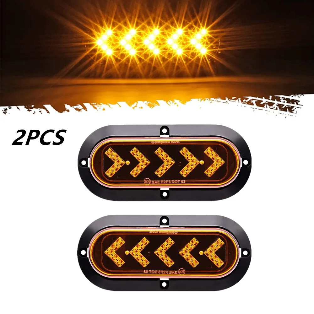 2PCS Car LED Rear Tail Lights Sequential Arrow Turn Sgnal Warning light ...
