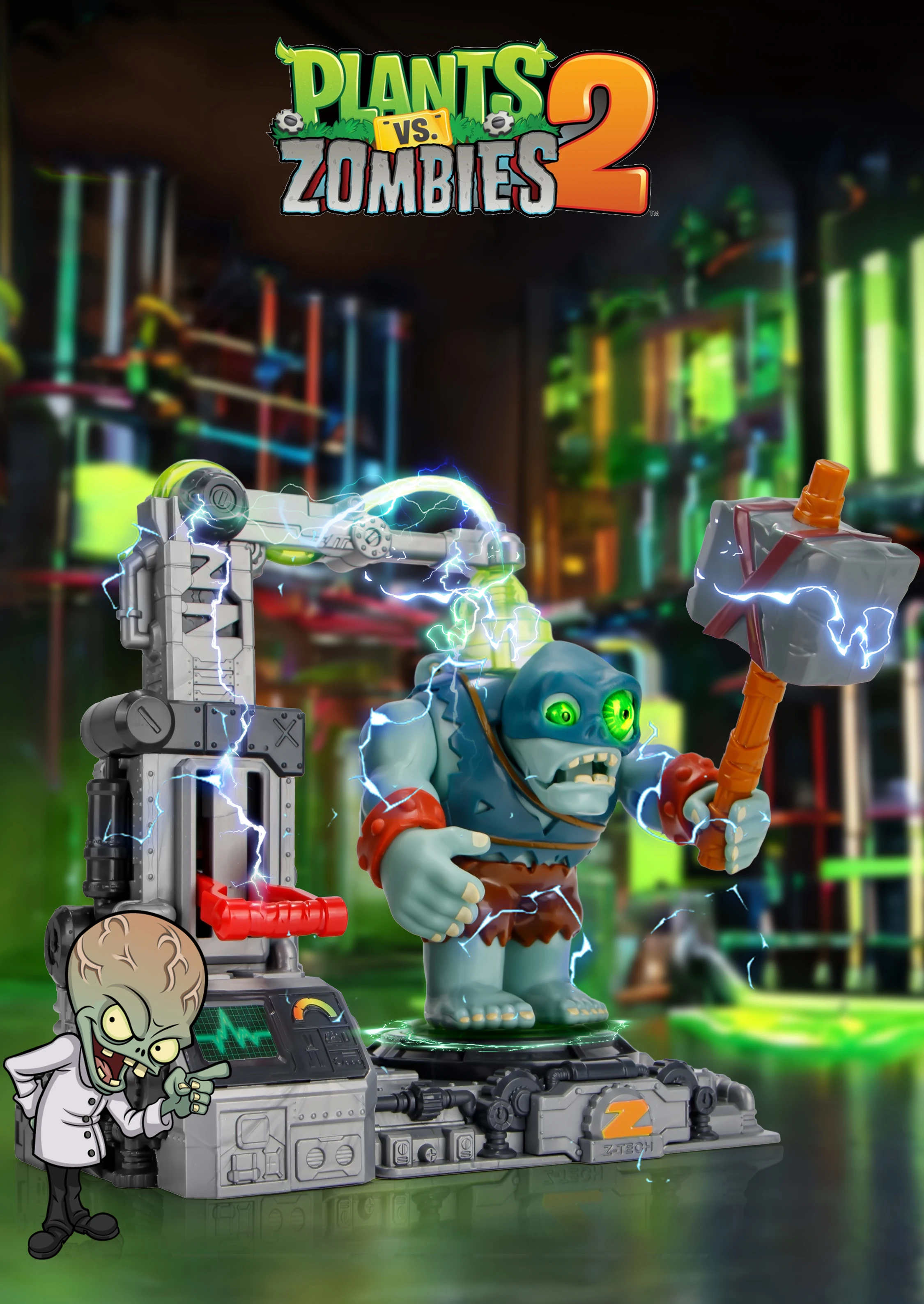 1xPlants vs. Zombies 2 Giant Zombie Assembly Toy Arena Battle
