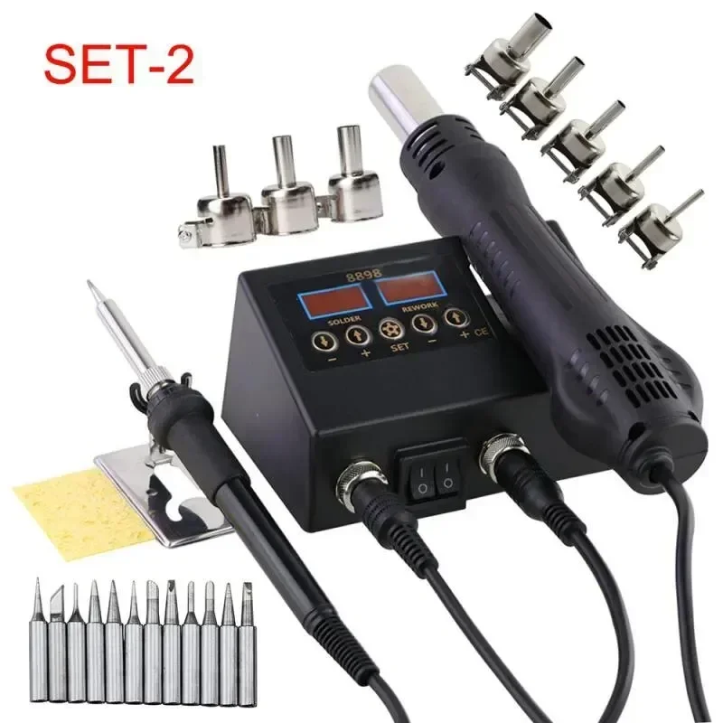 Electric Soldering Iron Welding Station with Dual Digital Display