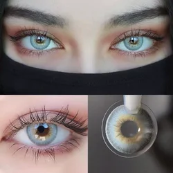 VISUASHOW Green Toned Eye - Enhancing Contact Lenses - 6 - Month Wear (LA Girl Blue)