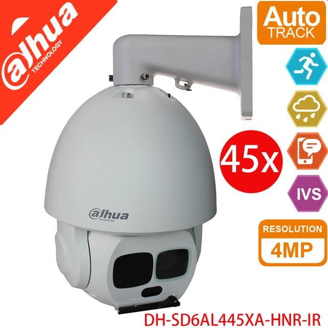 Dahua WizMind DH-SD6AL445XA-HNR-IR 4MP PTZ 45x Starlight dùng HiPoE, IR laser tầm xa