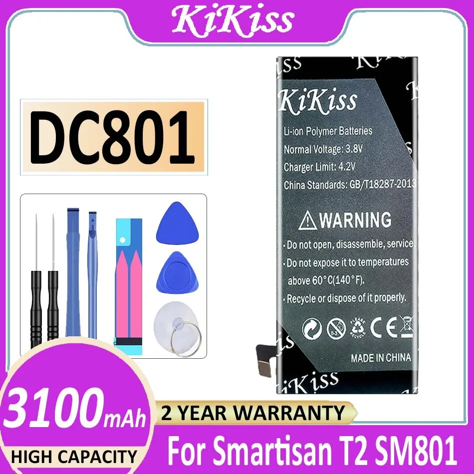 

KiKiss Battery DC801 3100mAh For Smartisan T2 SM801 Bateria