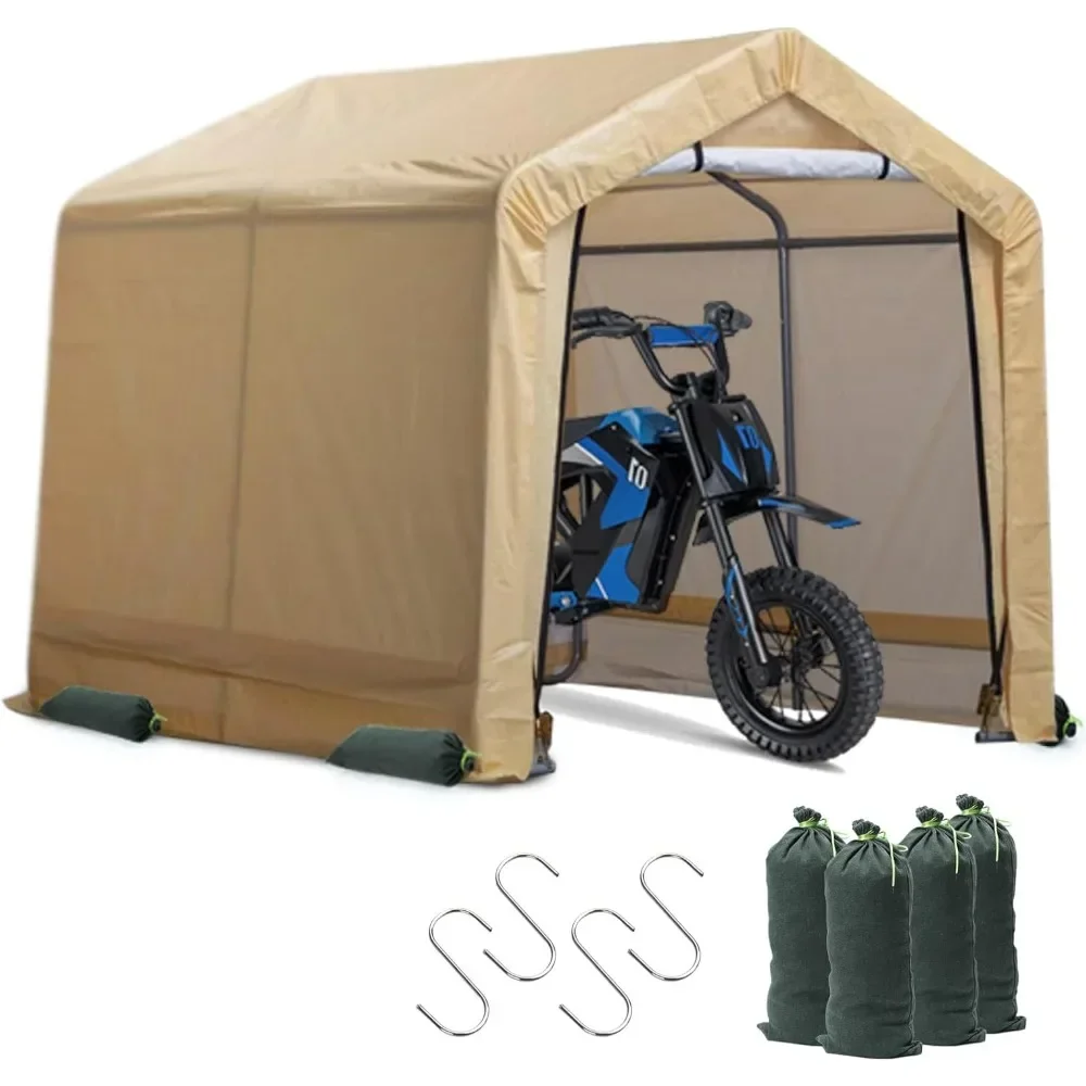 

Portable Garage Motorcycle Bike ATV and UV Resistant Portable Garage Carport Yellow Car Garden Home Tent Shed Carport Waterproof