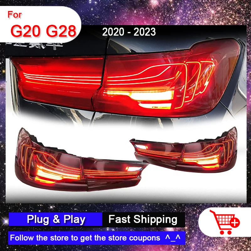 

Задние фары в сборе для BMW 3 серии G20 M3 2019-2023 G28 для GSL дизайн задние фары светодиодный DRL сигнал поворота