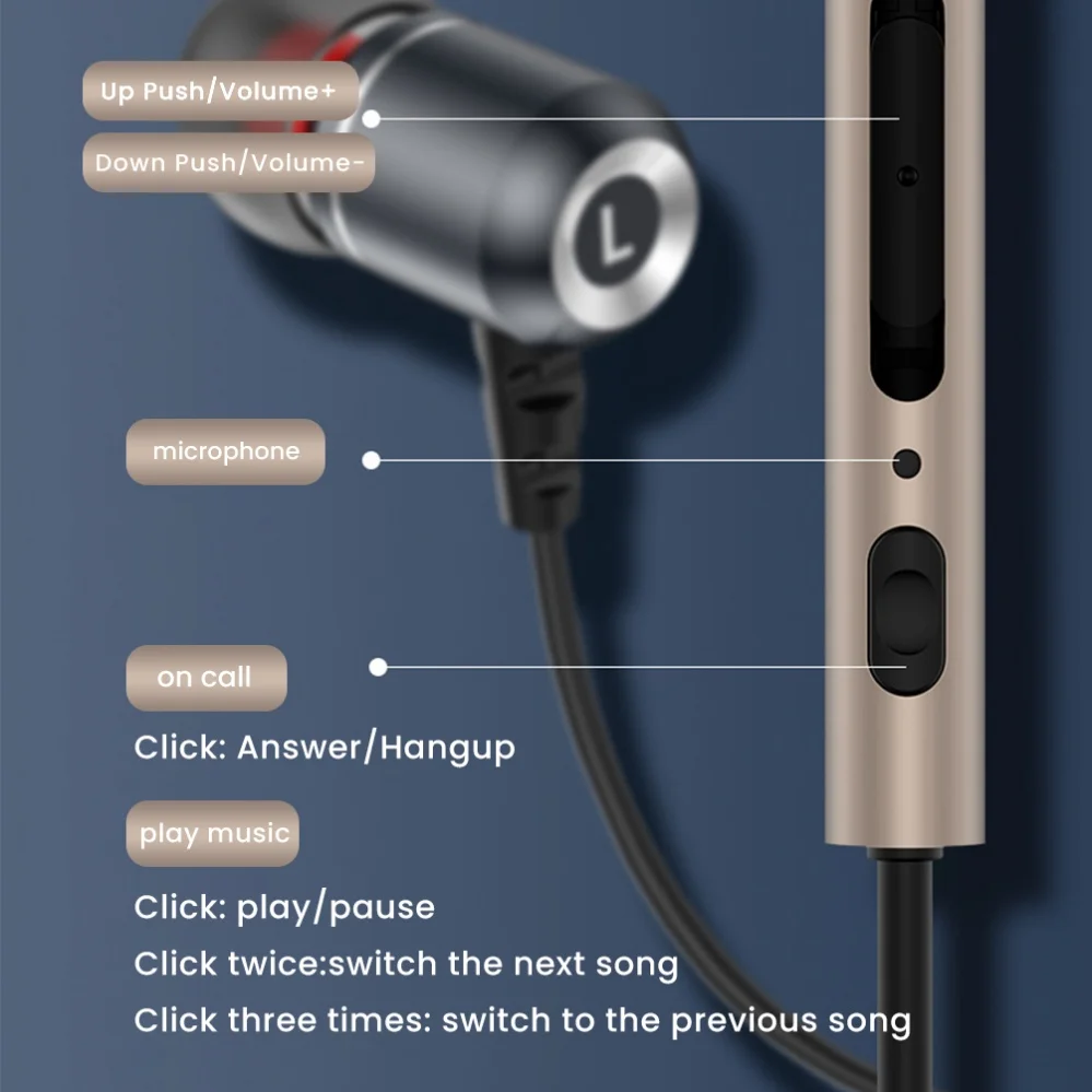 OLAF Type-C DAC Earphones Wired Headphones Handsfree Gaming Headset 3.5MM Headphone Cable Earbuds For SamsungS20 iPhone15 Xiaomi 5