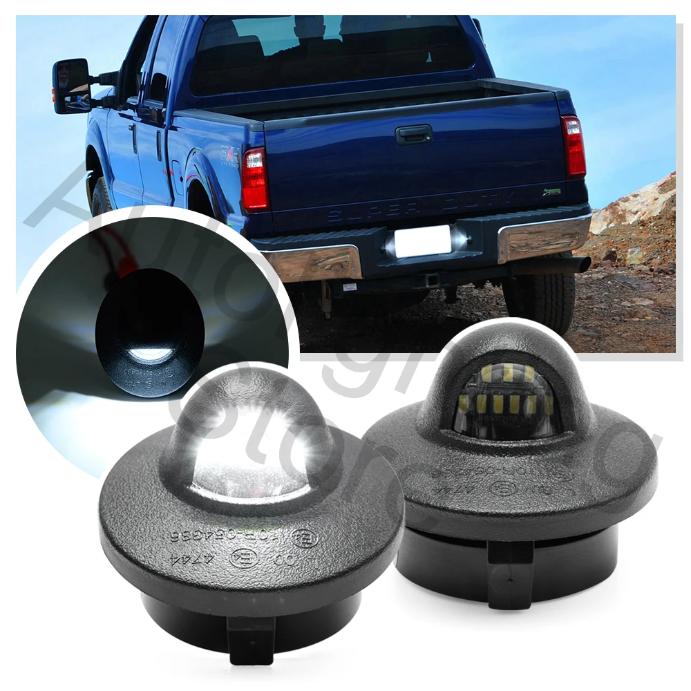 6000K White LED License Plate Lights For Ford Expedition, Explorer, Bronco, Ranger - CANBUS