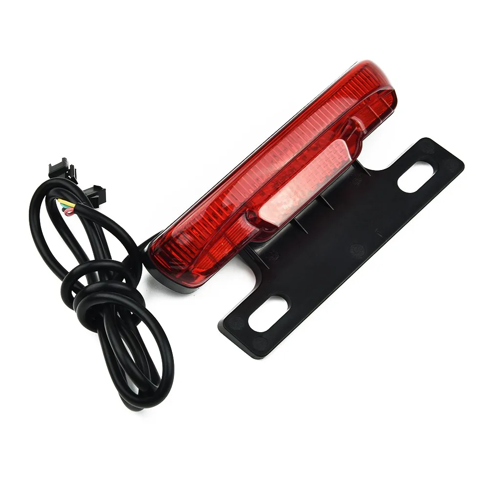 

36V-60V Bicycle Rear Tail Light LED Safety Warning Light Waterproof Electric-Bicycle Lamp Night Cycling Durable Bike Accessories