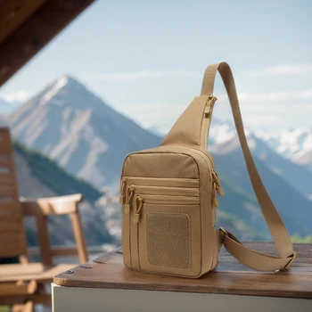 Multifunctional Chest Bag Outdoor Sports Bag Large Capacity Crossbody Sling Bag Adjustable Strap Waterproof for Cycling Hunting 2